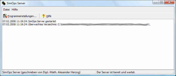 Servereinsatz in Simops